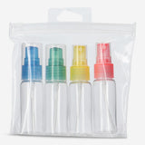 Travel Bottles Spr 4Pc Clrd Eva Zipp Bag