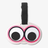 Suitcase Tag Eva W/Googly Eyes Pink (In)