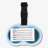 Suitcase Tag Eva W/Googly Eyes Blue (In)