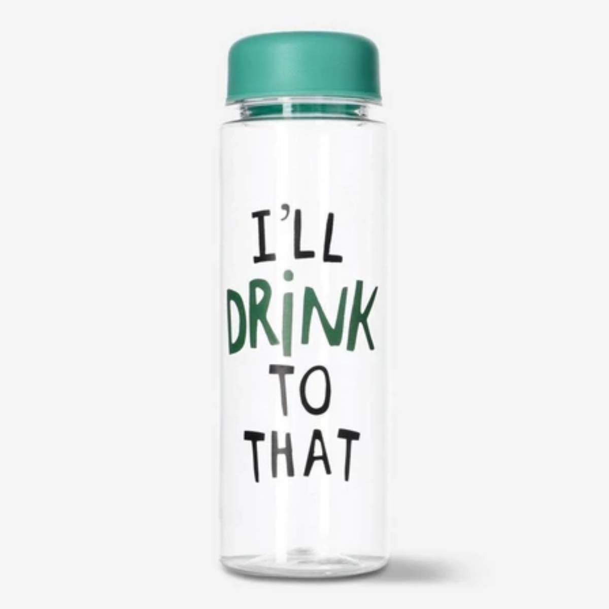 Bottle Drinking 500Ml Green Lid And Text