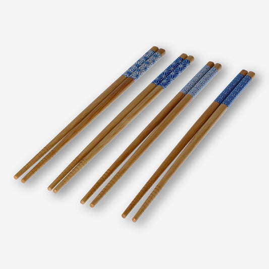 Chopsticks Bamb23.8 B/W Japan Pt 4Pc(In)