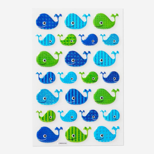 Stickers Puffed Whales