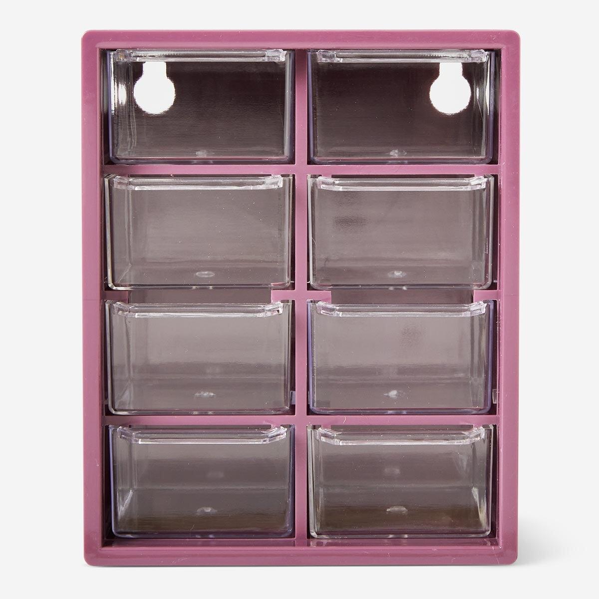 Storage Box with Drawers Purple