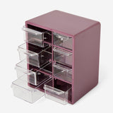 Storage Box with Drawers Purple