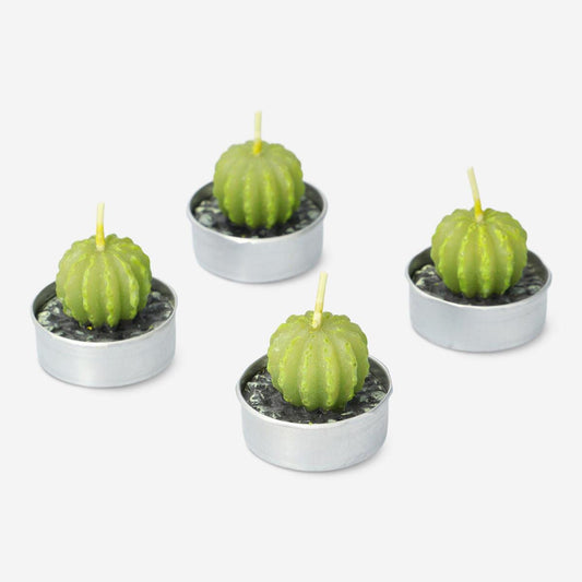 Candle As Succulent 4 Pcs Design 1