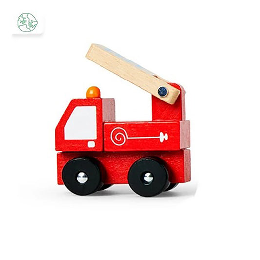 Car Truck Wooden Fire Truck(In)