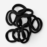 Hair Elastics Thick 12 Pcs Rp Black