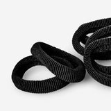 Hair Elastics Thick 12 Pcs Rp Black