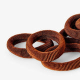 Hair Elastics Thick 10 Pcs Rp Brown