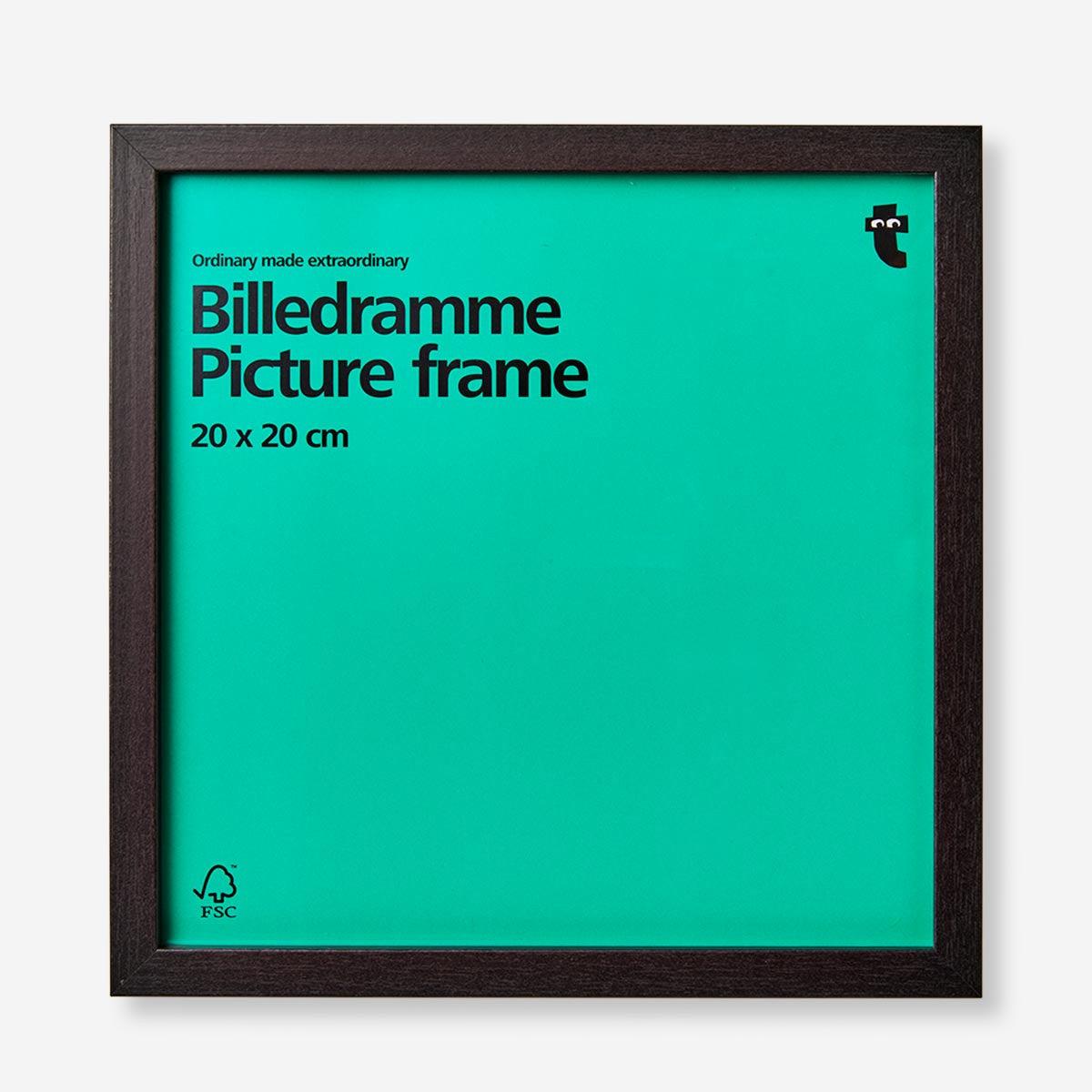 Frame Wood Look Black 20X20 Cm