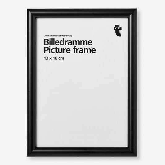 Frame Photo Plastic Black 13X18 Cm