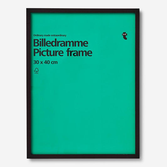 Frame Photo Wood Look Black 30X40 Cm