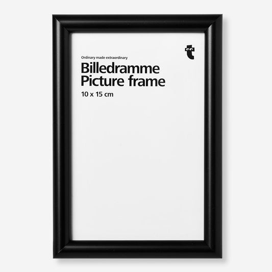 Frame Photo Plastic Black 10X15 Cm