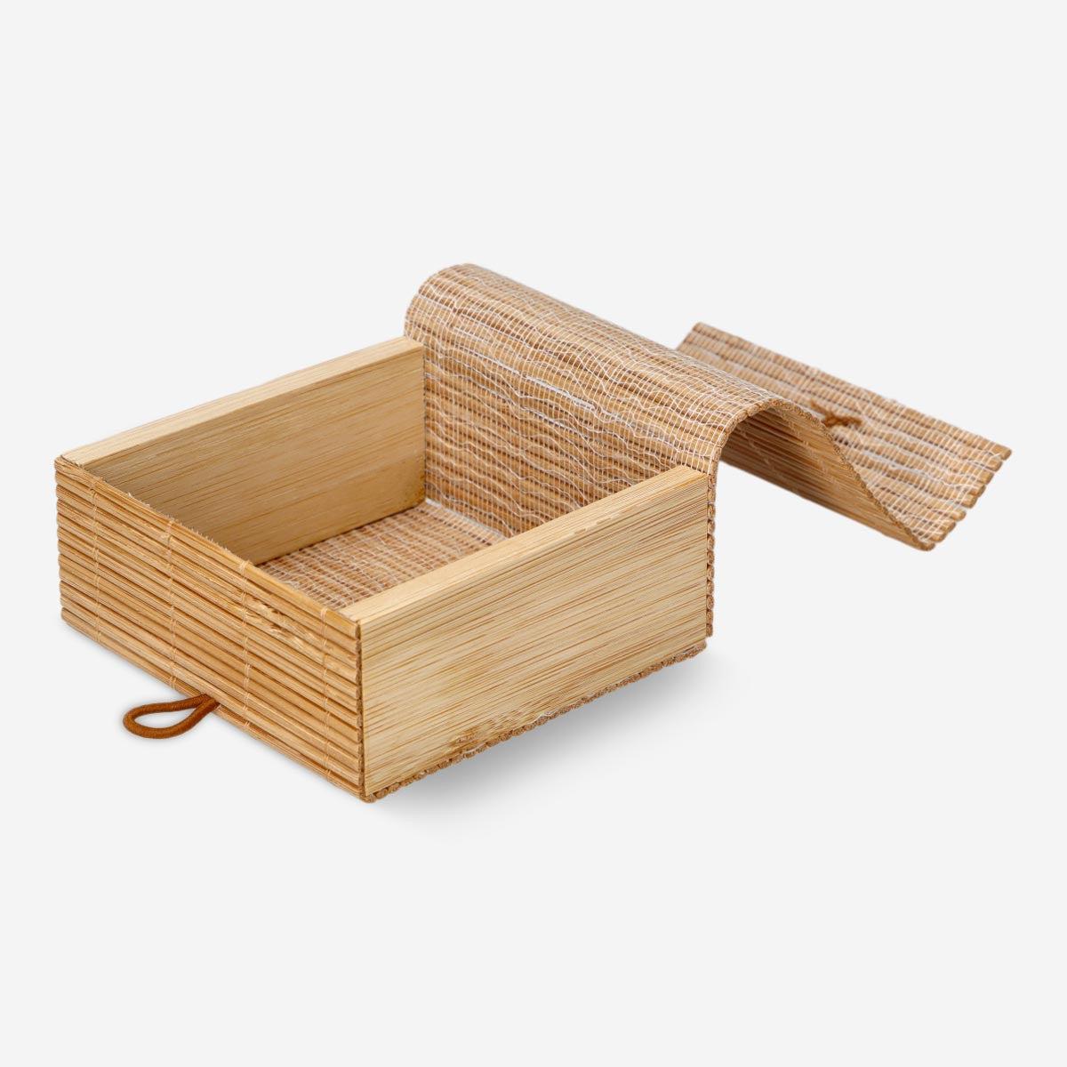 Box Bamboo 9X9X4 Cm