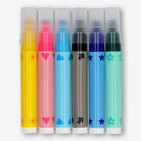 Markers With Stamp 6 Pcs