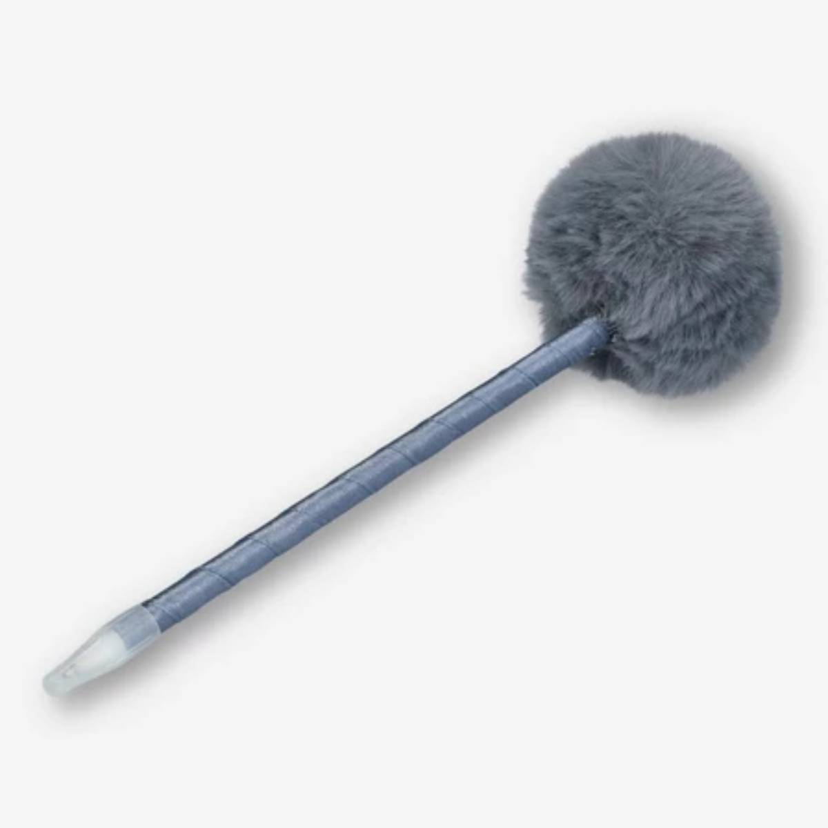 Pen With Pom Pom Grey