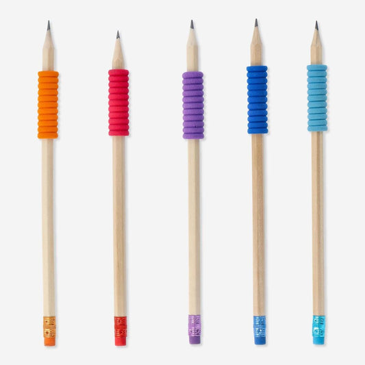 Pencil with Col Grips 6 Pcs