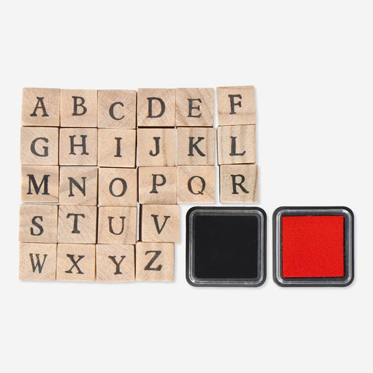 Stamp Wood Alphabet