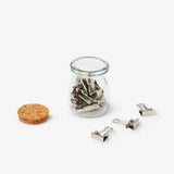 Office Clips In Glass Jar 20 Pcs