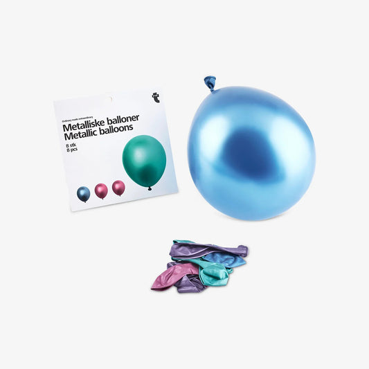 Balloon Metallic 8 Pcs (Row)