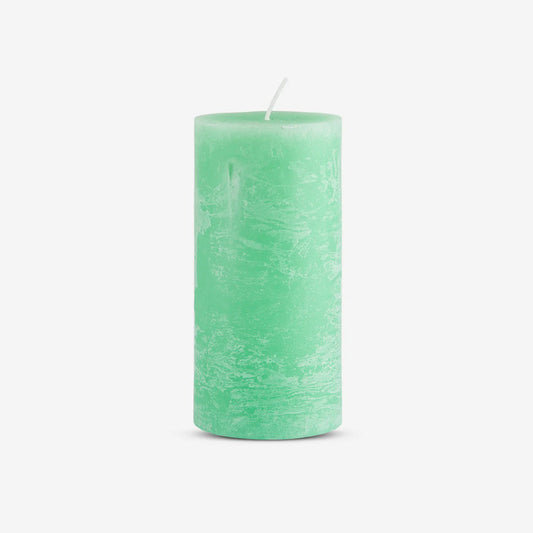 Rustic Candles Light Green Dia57 X 120Mm