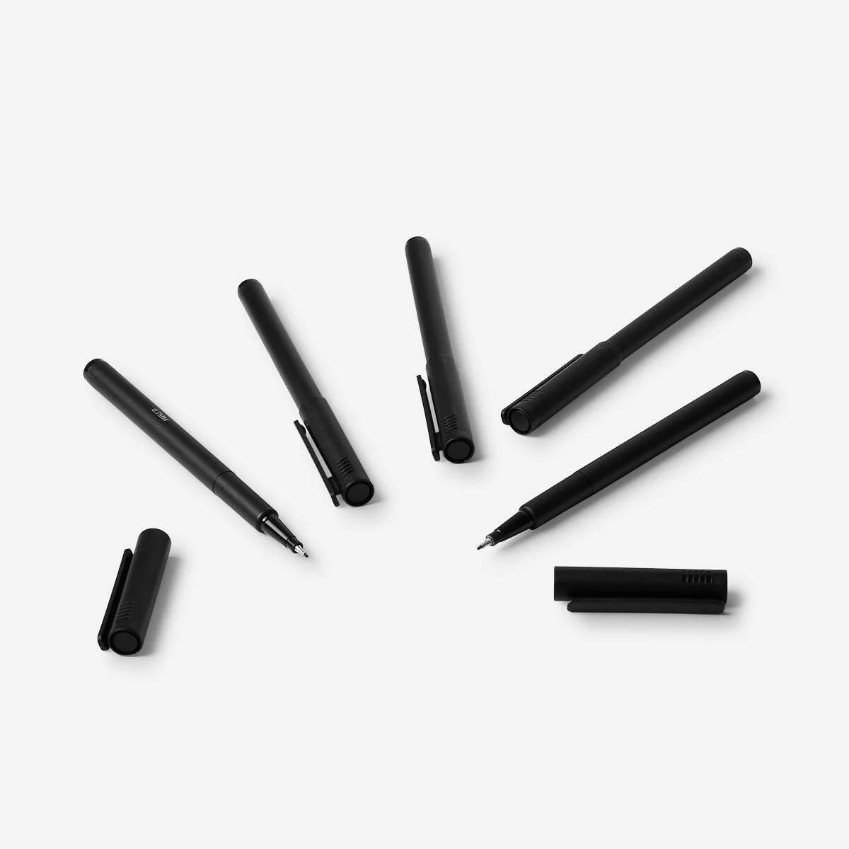 Drawing Pens Black 5Pcs