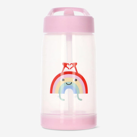 Bottle Drinking 420ml For Kids Rainbowith Pink