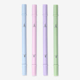 Highlighters Dual End Pastel 4Pcs