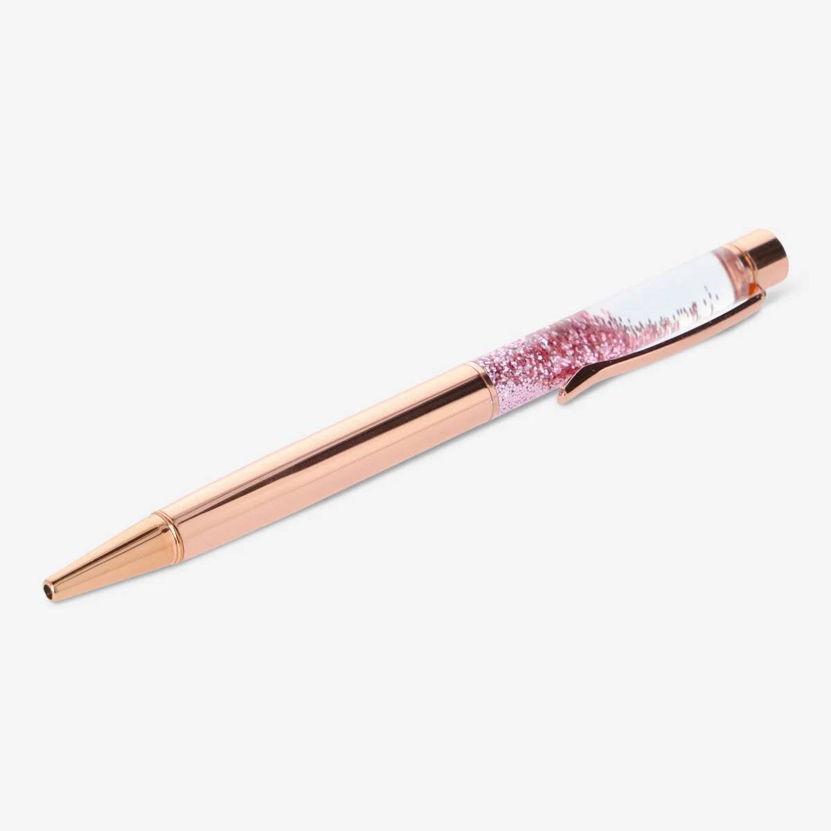 Glitter Rose Gold Liquid Pen