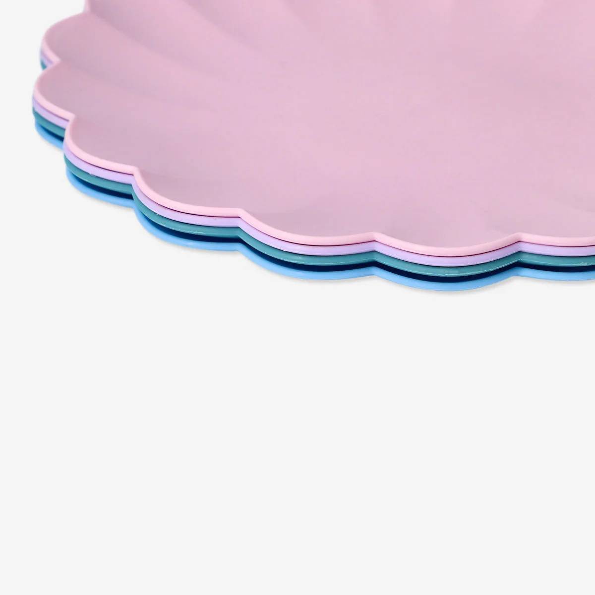 Plate Pp Solid Colors 20 Cm 4 Pcs