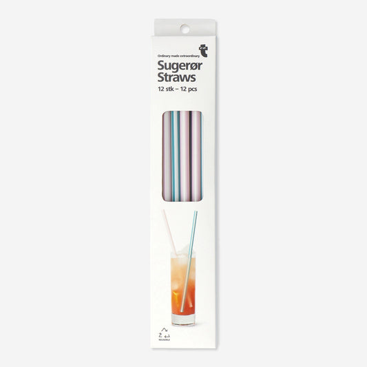 Reusable Straws Pp 12 Pcs