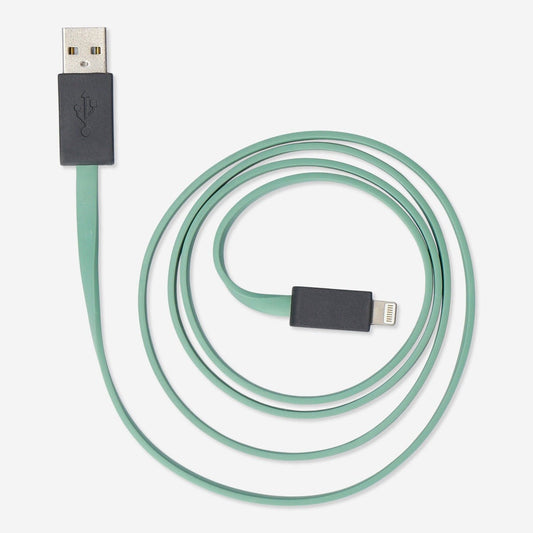 Charging Cable 100Cm Lightning Gry/Green