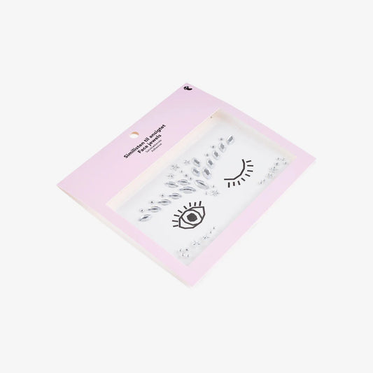 Jewel For Face Silver Diamonds Self-Adhesive 1Pc