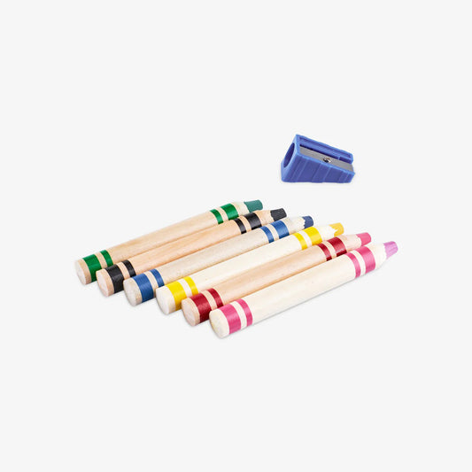 Pencil Coloring Thick 6 Pcs