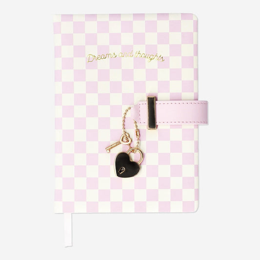 Diary with Heart Lock