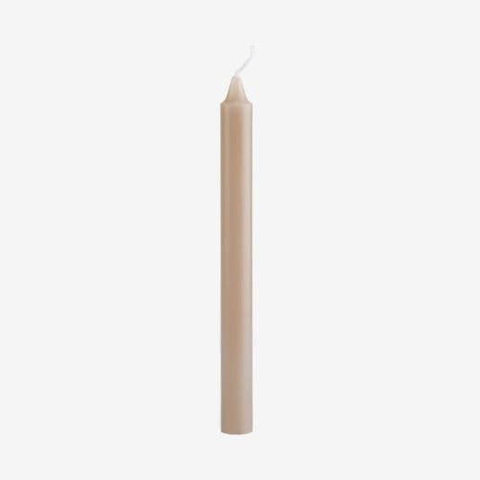 Classic Dinner Candles Beige Dia22 X 240 Mm - Row