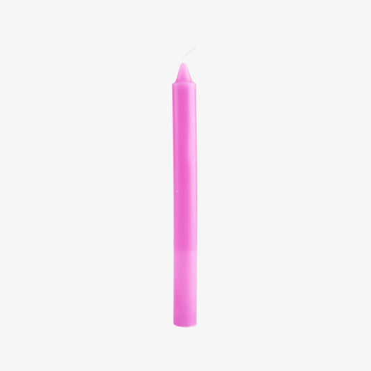 Classic Dinner Candles Pink Dia22 X 240Mm - Row