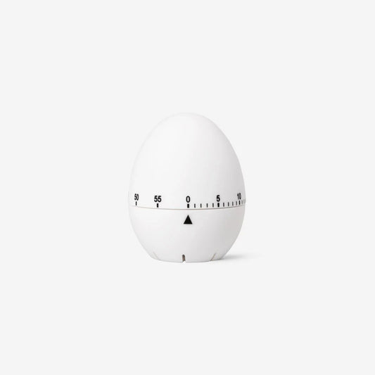Timer Egg-Shaped White