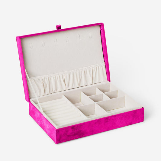 Jewelry Box Velvet 28X19X7Cm Pink