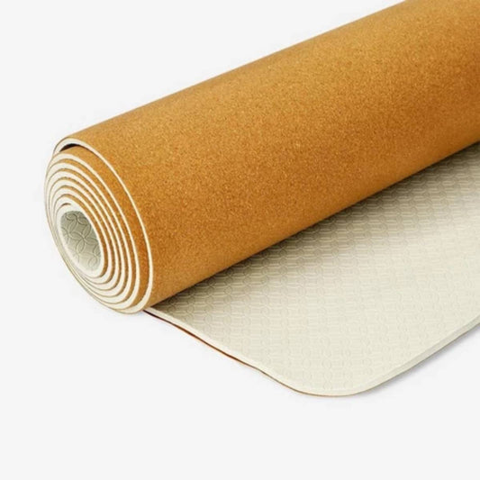 Yoga Mat Cork 183X61X0,4Cm Warm Gray