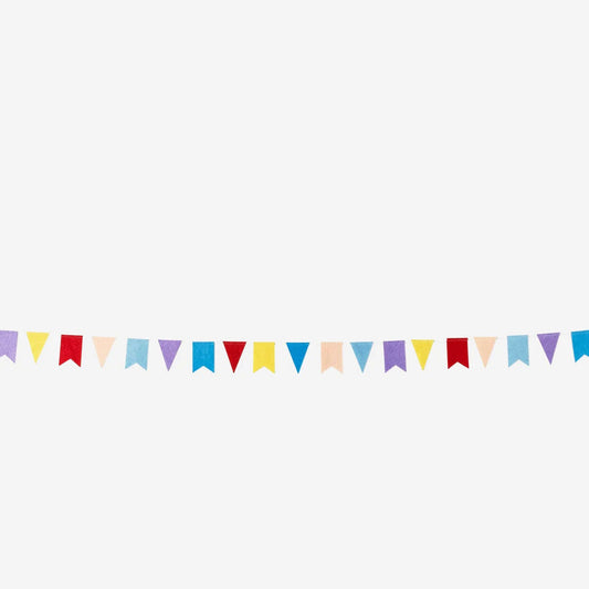 Garland Small Flags In Felt Fabric 4M