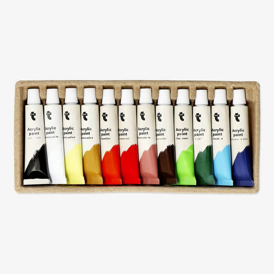 Paint Acrylic 12 Pcs In Box