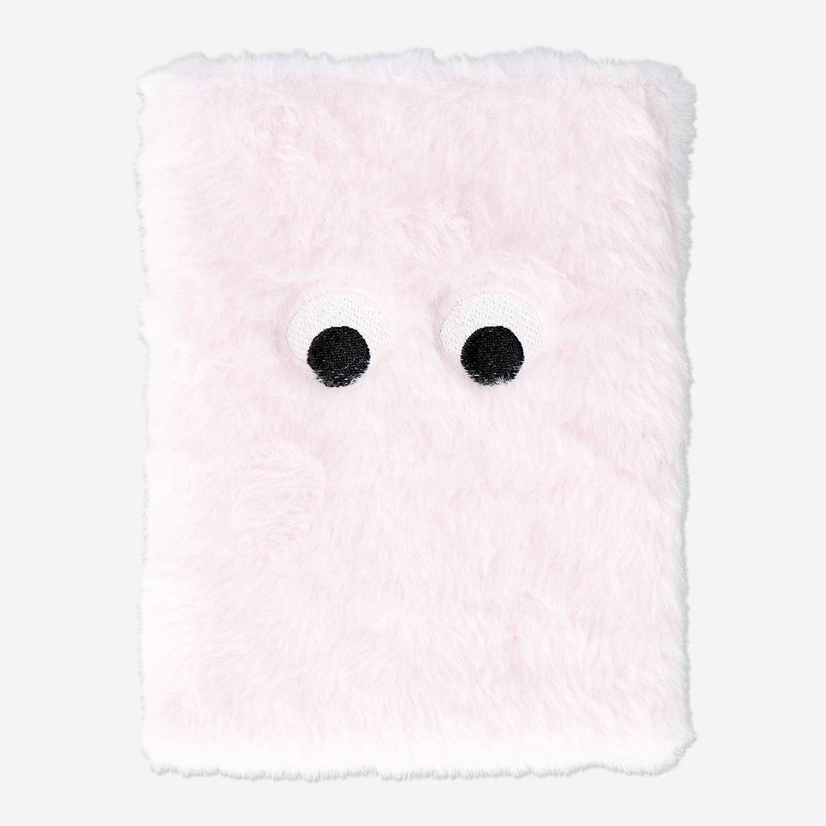 Notebook Plush W. Eyes Pink