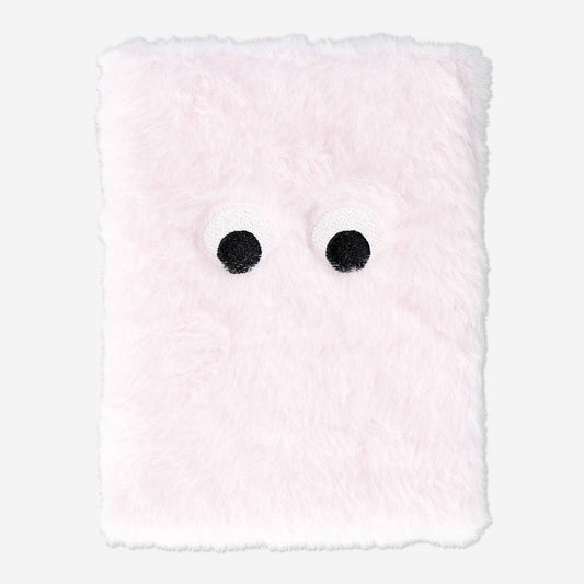 Notebook Plush W. Eyes Pink