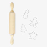 Cutters Cookie 4 Shapes W Rolling Pin W