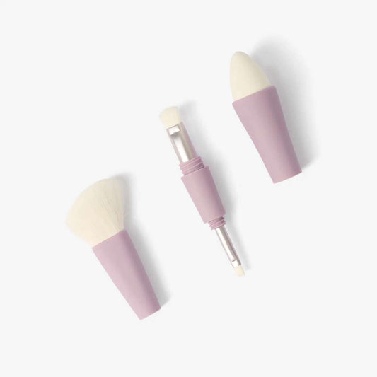 Brush For Make-Up Compact Twist Set 4-In-1 W Blender