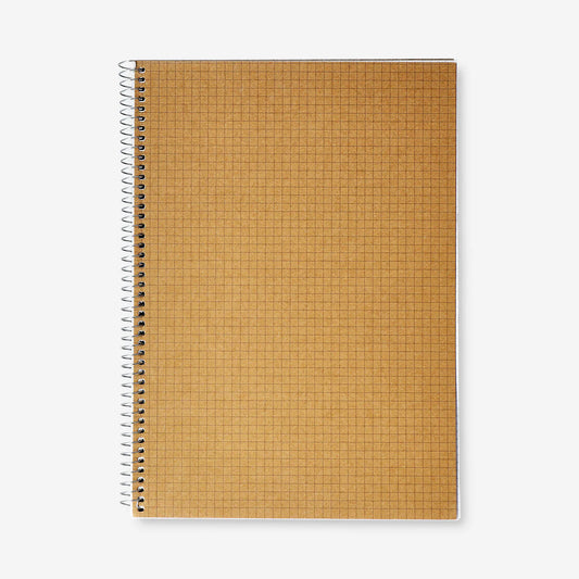 Notebook A4 W Spiral Squares Craft Cov