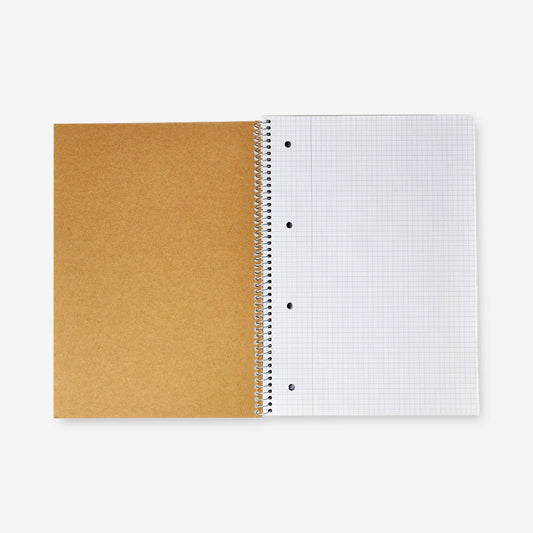 Notebook A4 W Spiral Squares Craft Cov