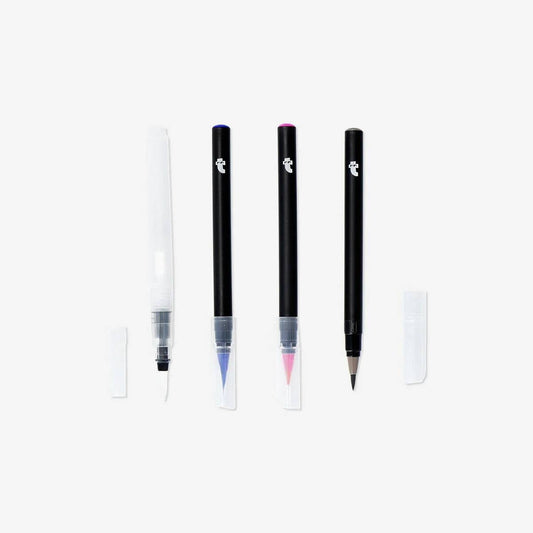 Water Color Brushes 12 Pcs + 2 Water Bru