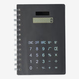 Notebook With Calculator Black Lined